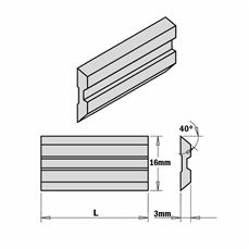 KS3.230.01 Nóż Centrolock 230,0x16,0x3,0
