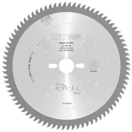 222.080.10M Piła HM D=250 F=30 Z=80