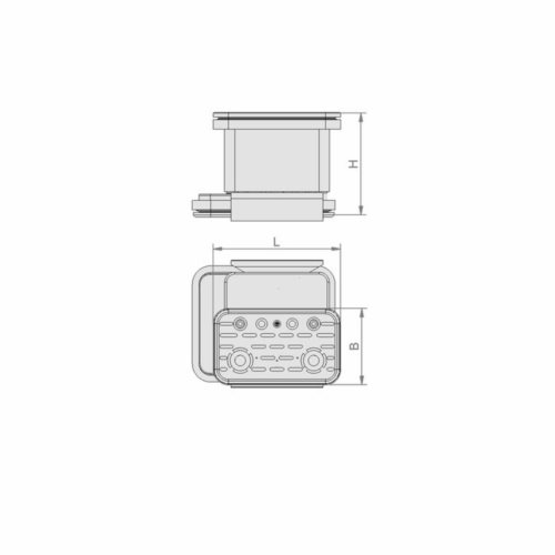 Blok podciśnieniowy VCBL-K2 125x75x100