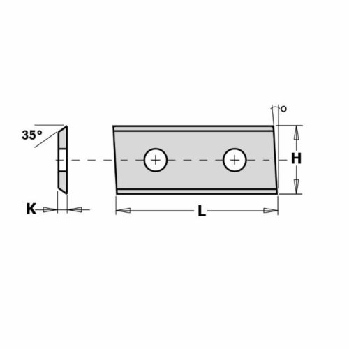 330127  Płytka HM  30,0x12,0x1,5mm