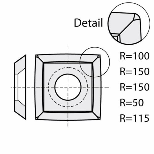 14234  Płytka HM  14,0x14,0x2,0mm