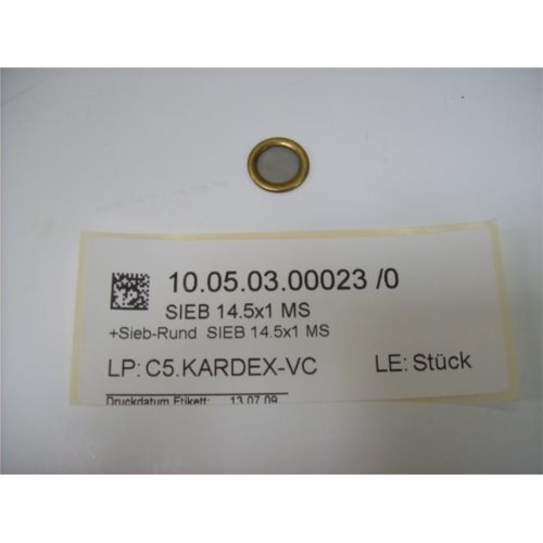 Sitko/filtr SIEB 14.5x1 MS-A2 0.103/0.15