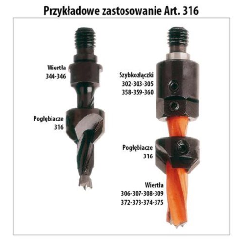 316.040.12 Gzymka HW D3=4 D=16 LH