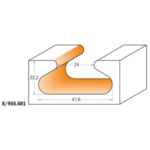 855.601.11 Frez HM D=47,6  I=28,5