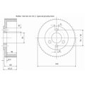 Rolka 140-60-30-3V Z chrom Prof A, Skos
