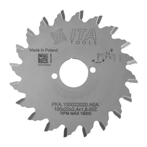 PKA.Piła D=100 F= 22 Z= 20 K/P=2,4/1,6