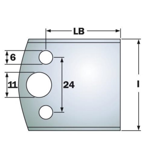 690.192 Para noży HSS 40x24x4 mm