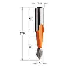 313.050.12 Wiertło HW P D=5