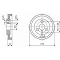Rolka stalowa D=170 F=35 I=25
