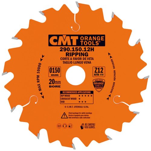 290.150.12H Piła HM 150x20x2,4/1,4 Z=12