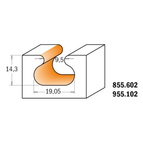 855.601.11 Frez HM D=47,6  I=28,5