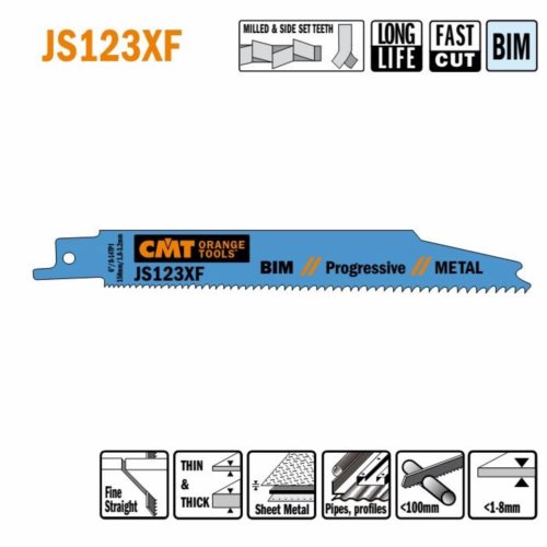 JS123XF-5 Piła szablasta L = 150