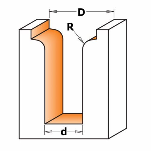 965.905.11 Frez HM D=22 d=12,7 R=3,2