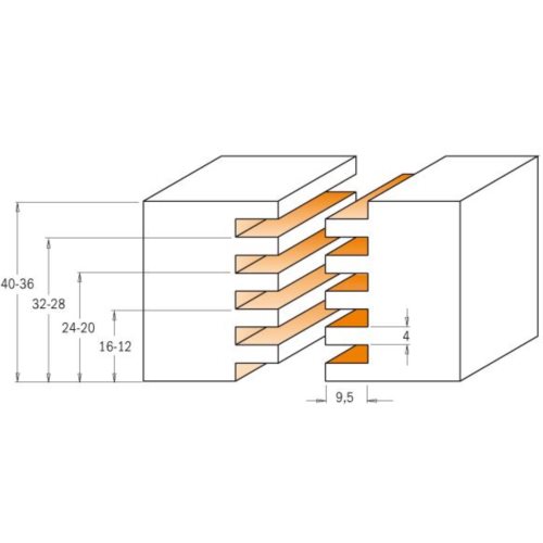 900.616.11 Frez HM T=12-40  D=36  H=9,5