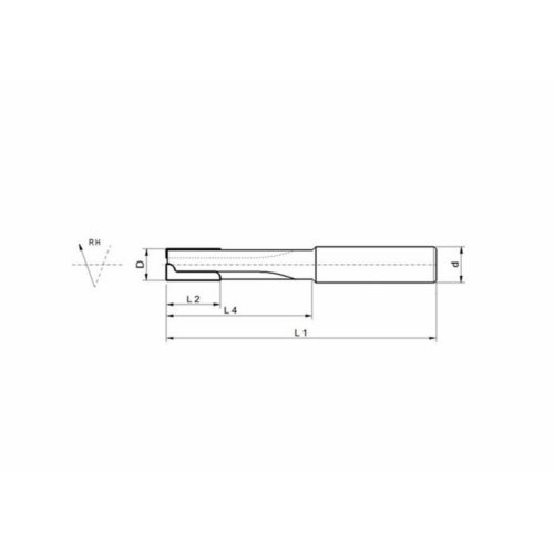 Frez DIA AERO M12 D=14 I=30 S=16 Z=3