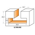 950.602.11 Frez HM D=34,9 d=12,7 I=22,2