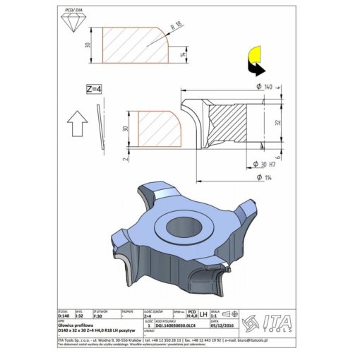 DGI.Frez D=140 F=30 I=32 Z=4 H4,0