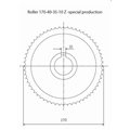 Rolka 170-40-35-10 Z chrom Prof A, Skos