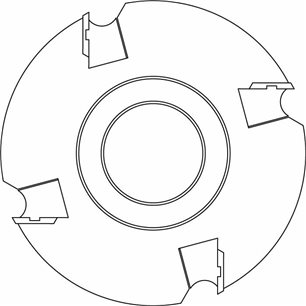 GSB.Głowica D=125 F= 40 I=230 Z4 STAL