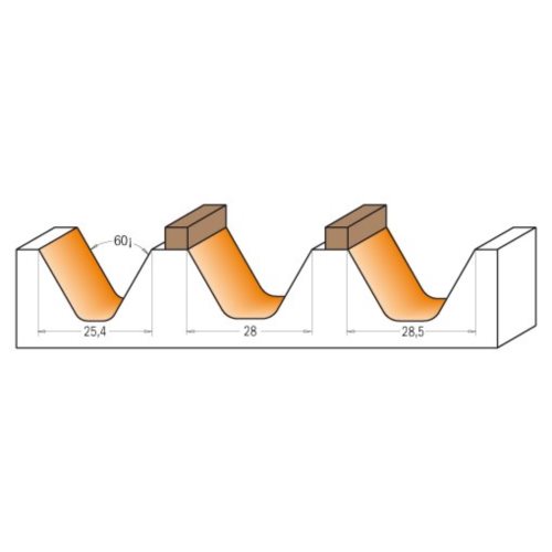 949.502.11 Frez HM D=28  I=19  A=60