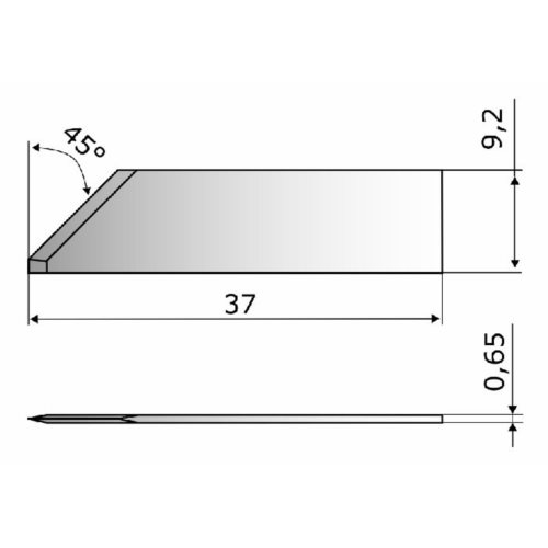 Nóż płaski ITA4481 / Aristo 4481 / ZCK  