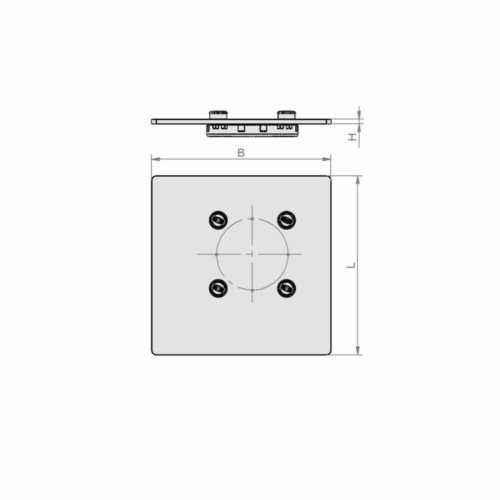 Adapter-płyta Innospann ISAP-B 195x195x5