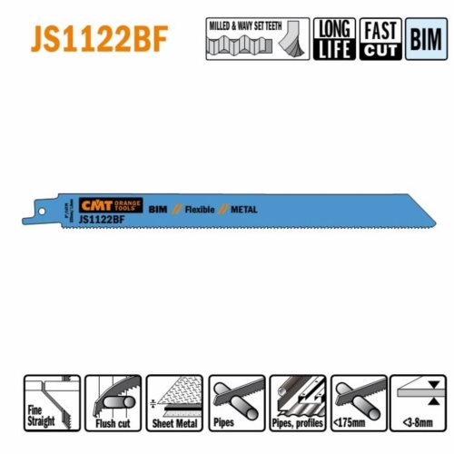 JS1122BF-5 Piła szablasta L = 225