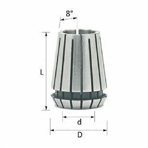 Tuleja zaciskowa ER25 D=6.35