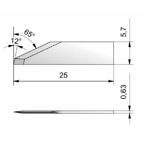 Nóż płaski ITA26 / Zund Z26 / 3910317  