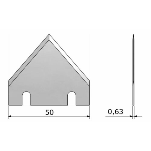 Nóż płaski ITA571 / Esko BLD-DF571 /   