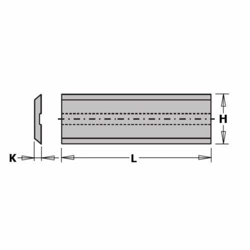 KS8.Nóż Bulldozer 250x13,6x1,8 mm HM