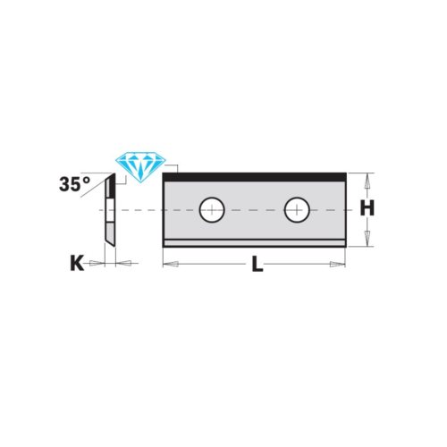 790.300.60 Płytka DIA 30,0x12,0x1,5 mm