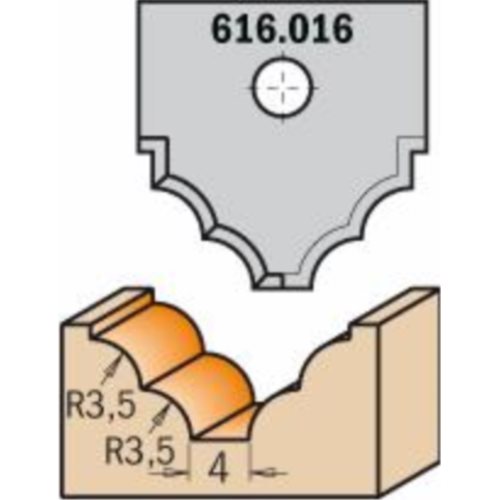 616.016 Nóż profilowy 20x20x2