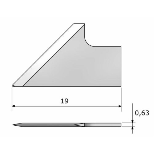 Nóż płaski ITA245 / Esko BLD-SF245 /    