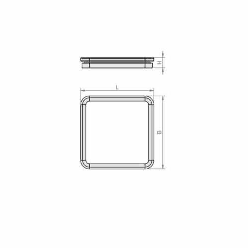 Ramka uszczelniająca ISDR 100x100x12 Cup