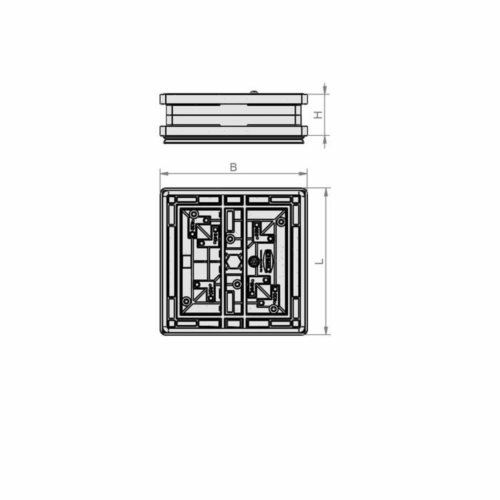 Blok podciśnieniowy VCBL-R 160x160x45