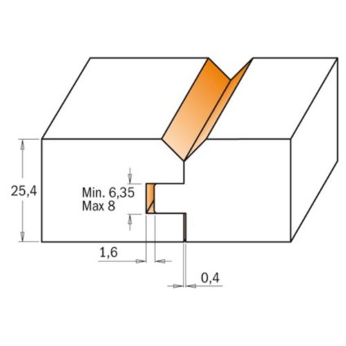 855.506.11 Frez HM D=44,4  T=19-25,4