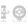 Rolka 110-60-35 V guma 50 ShA white
