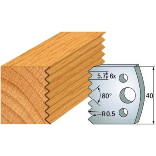 690.077 Para noży HSS 40x4 mm