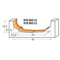 970.503.11 Frez HM A=3 D=45 d=34 I=13,5