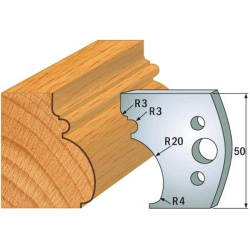 690.501 Para noży HSS 50x4 mm