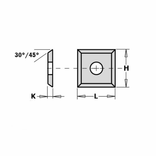 119204  Płytka HM 19,0x19,0x2,0mm  K