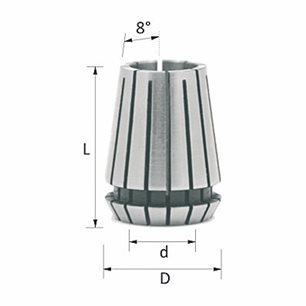 Tuleja zaciskowa ER32 D=08 DIN 6499 High