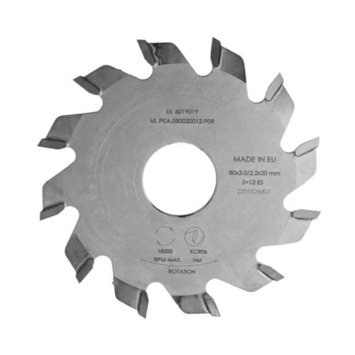 PKA.Piła D= 80 F= 20 Z= 12 K/P=3,0/2,2