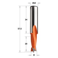 361.100.12 Wiertło NP HW D=10 I=18