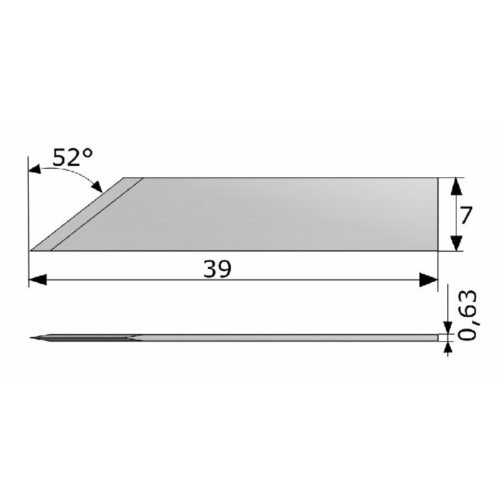 Nóż płaski ITA138067 / Esko BLD-SF238   