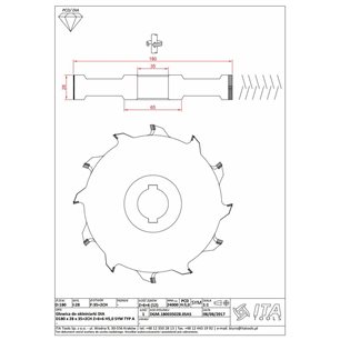 DGM.Głowica D=180 I=28 F=35+2CH