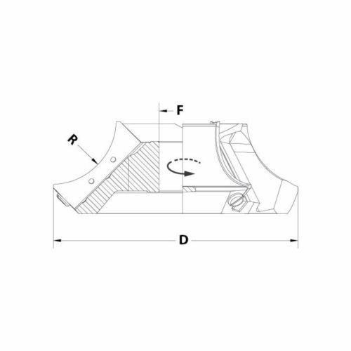 GZ1.Głowica D=230 F=40 R=55 Z3          