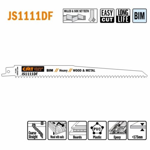 JS1111DF-5 Piła szablasta L = 225