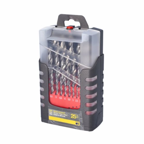 HS Wiertło spirlane do metalu SET 25 PCS
